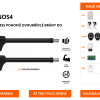 KIT MONOS4 - sada brushless pohonů dvoukřídlé brány do 8m průjezdu